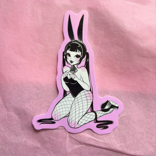 Pink Bunny Sticker