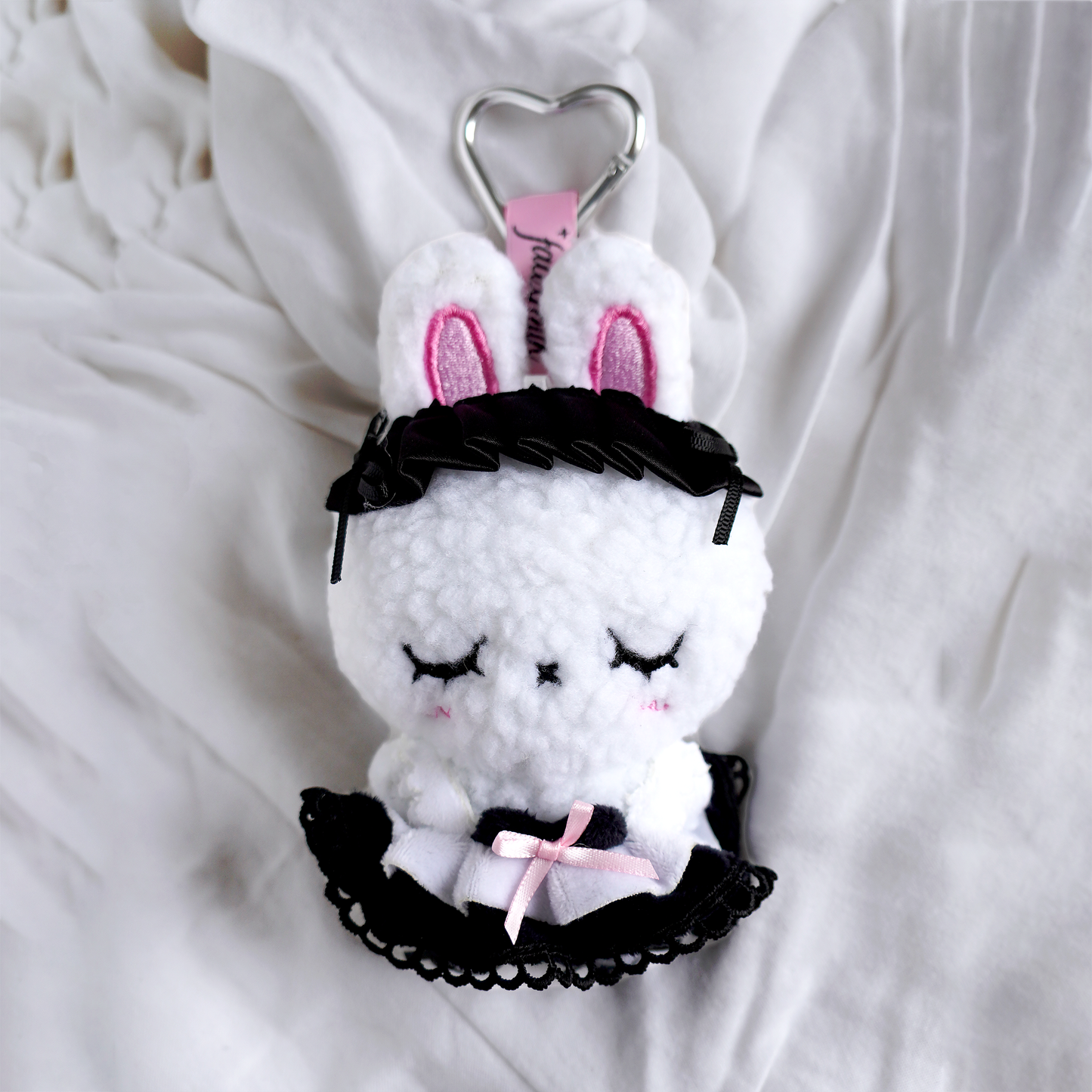 Bunny Maid Plush Keychain
