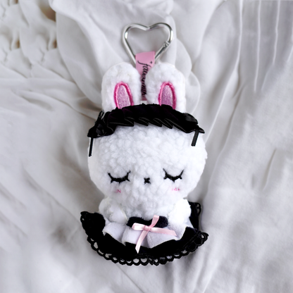 Bunny Maid Plush Keychain