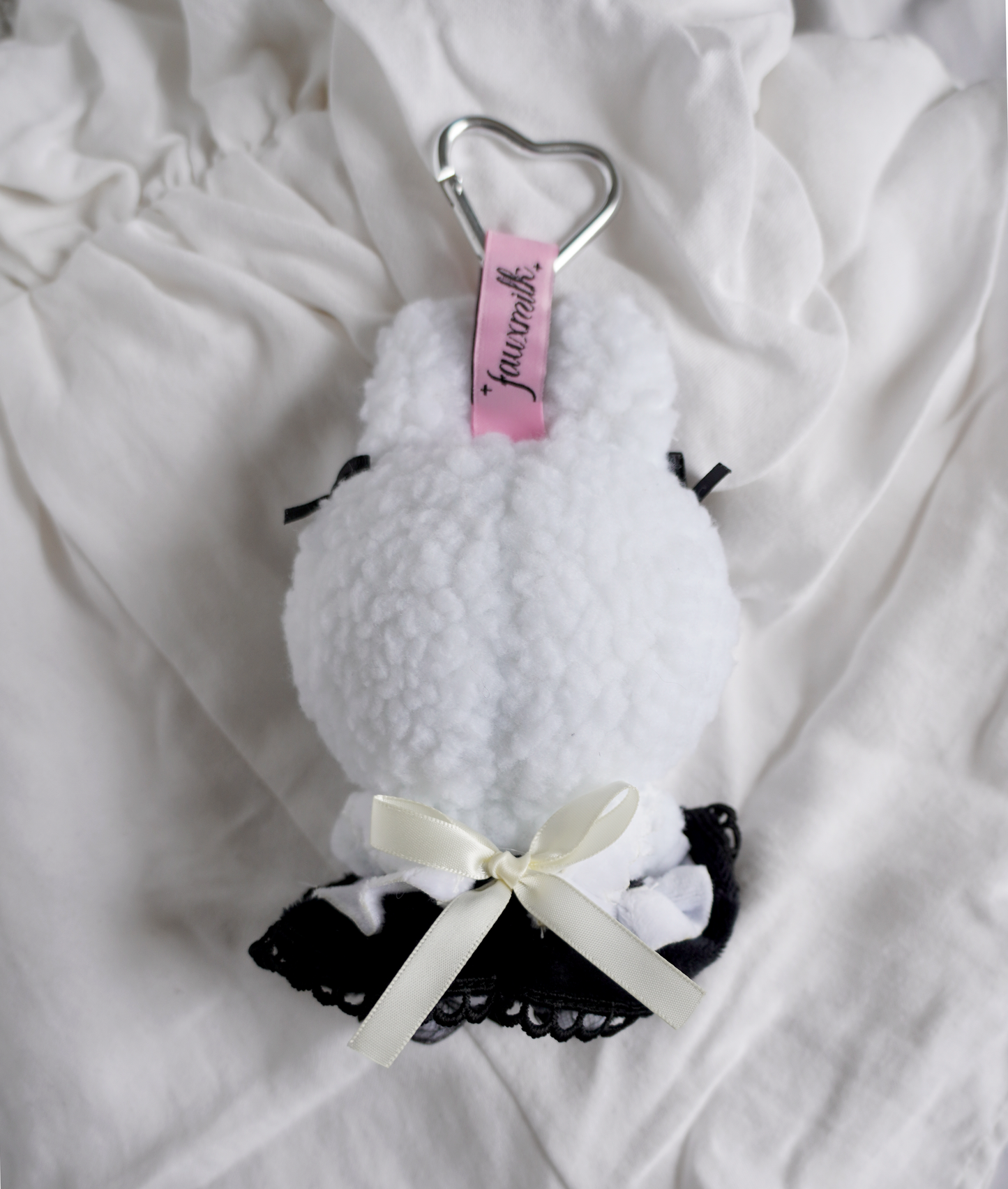 Bunny Maid Plush Keychain