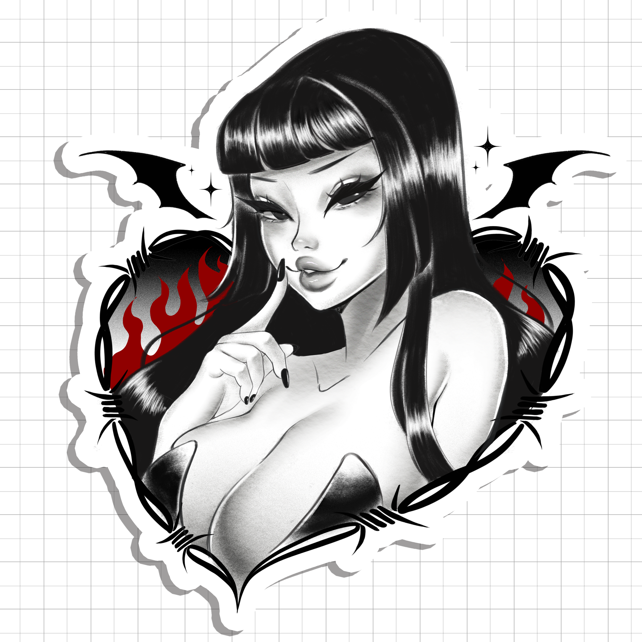 Heart Succubus sticker