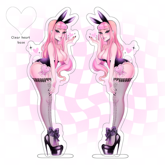 Ribbon Bunny Acrylic Standee