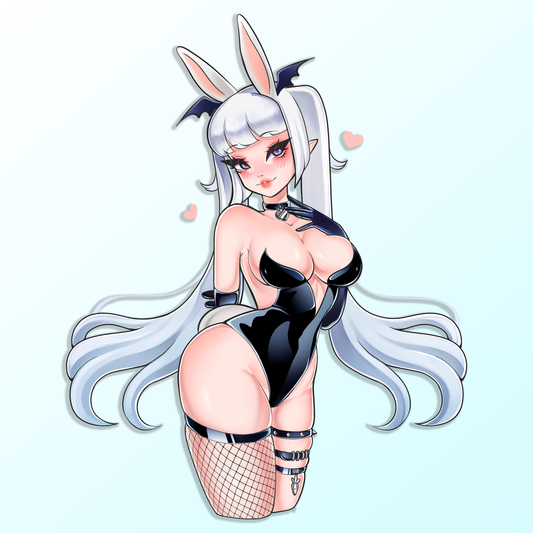 Latex Bunny Sticker