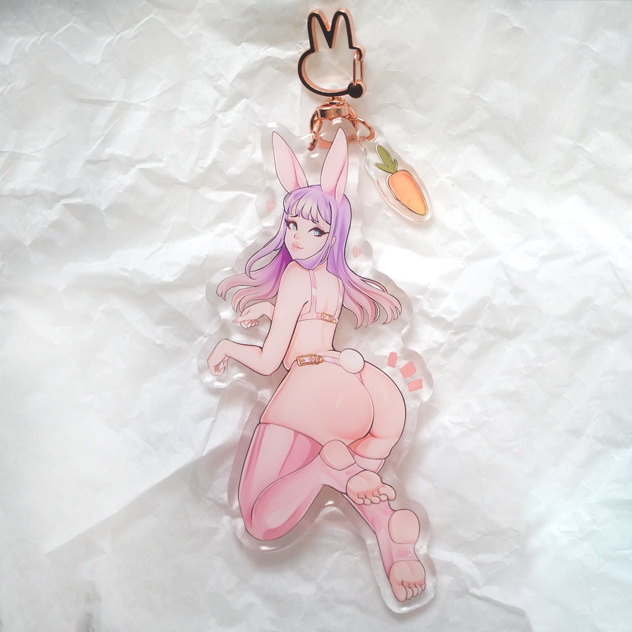Bunny Girl Acrylic Charm