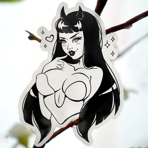 Demon Girl Sticker