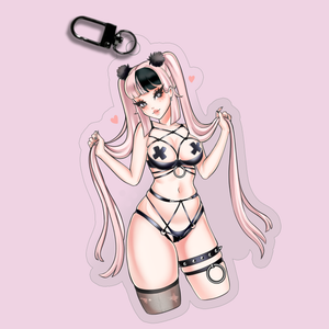 Strappy Girl Acrylic keychain